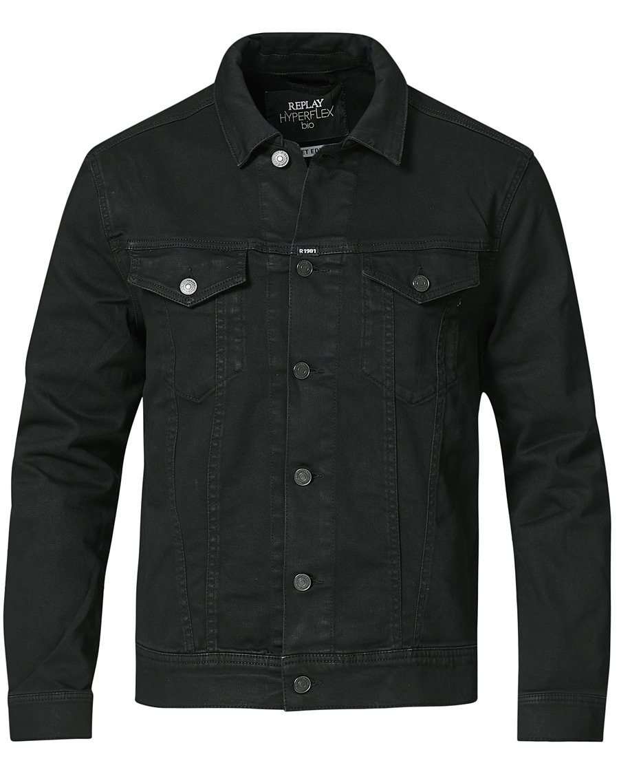 Herre | Jakker | Replay | Hyperflex Bio Denim Jacket Black
