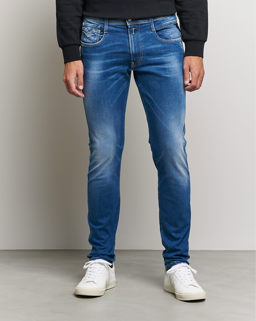 Herre | Jeans | Replay | Anbass Hyperflex X-Lite Jeans Medium Blue