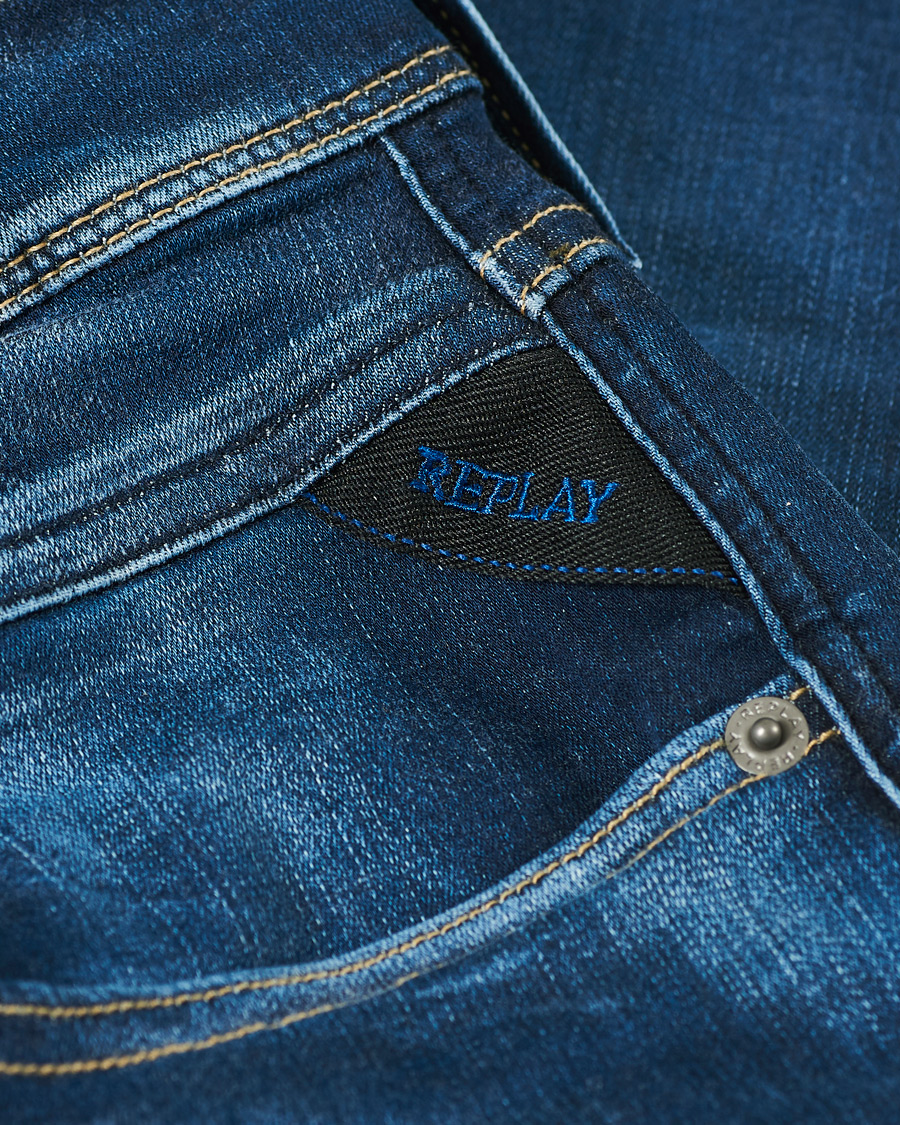 Herre | Jeans | Replay | Anbass Hyperflex X-Lite Jeans Dark Blue