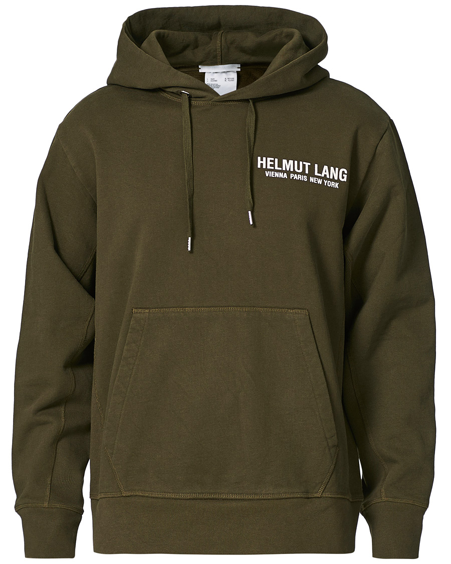 Herre | Trøjer | Helmut Lang | Strap Hoodie Hunter Sage