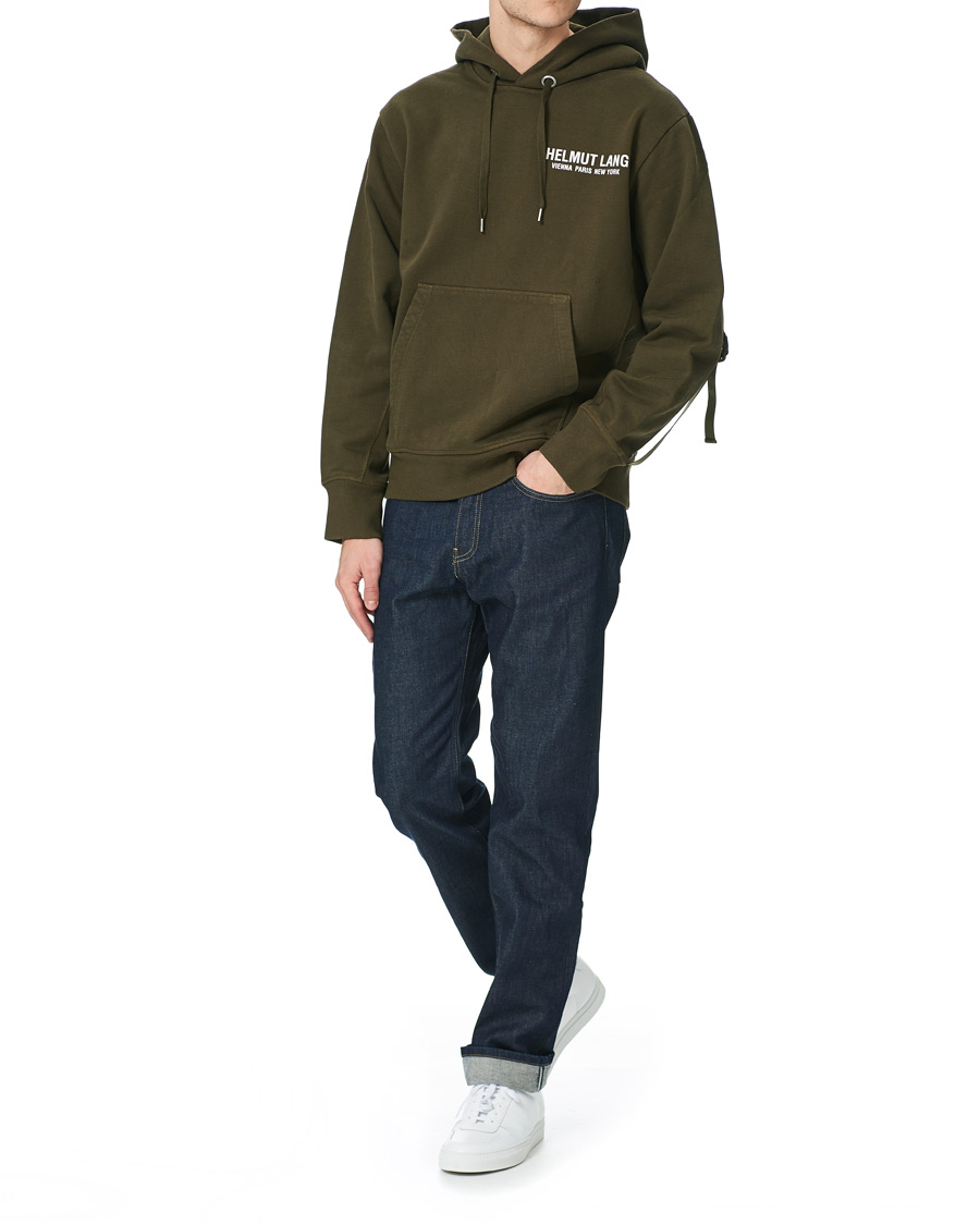 Herre | Trøjer | Helmut Lang | Strap Hoodie Hunter Sage