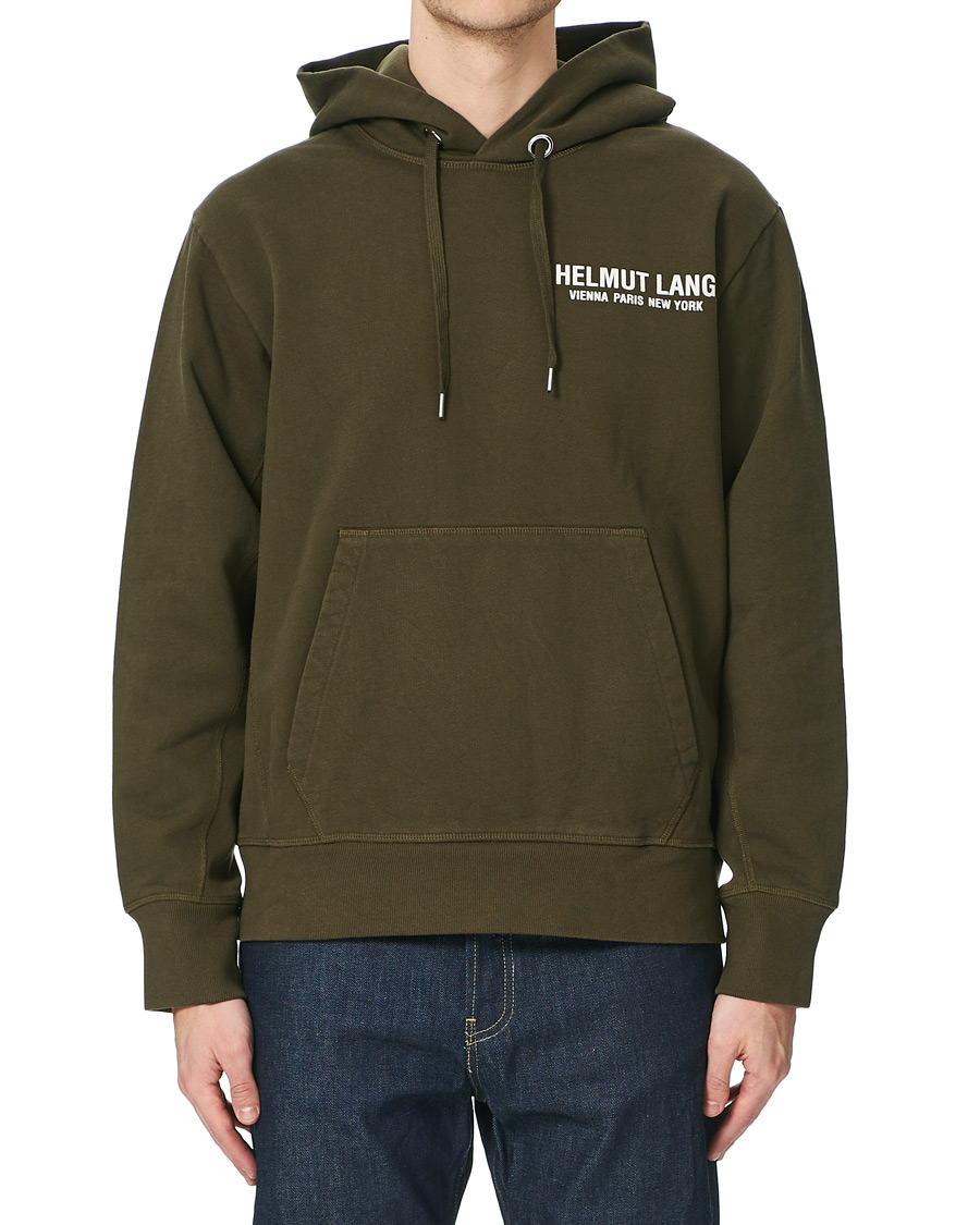 Herre | Trøjer | Helmut Lang | Strap Hoodie Hunter Sage