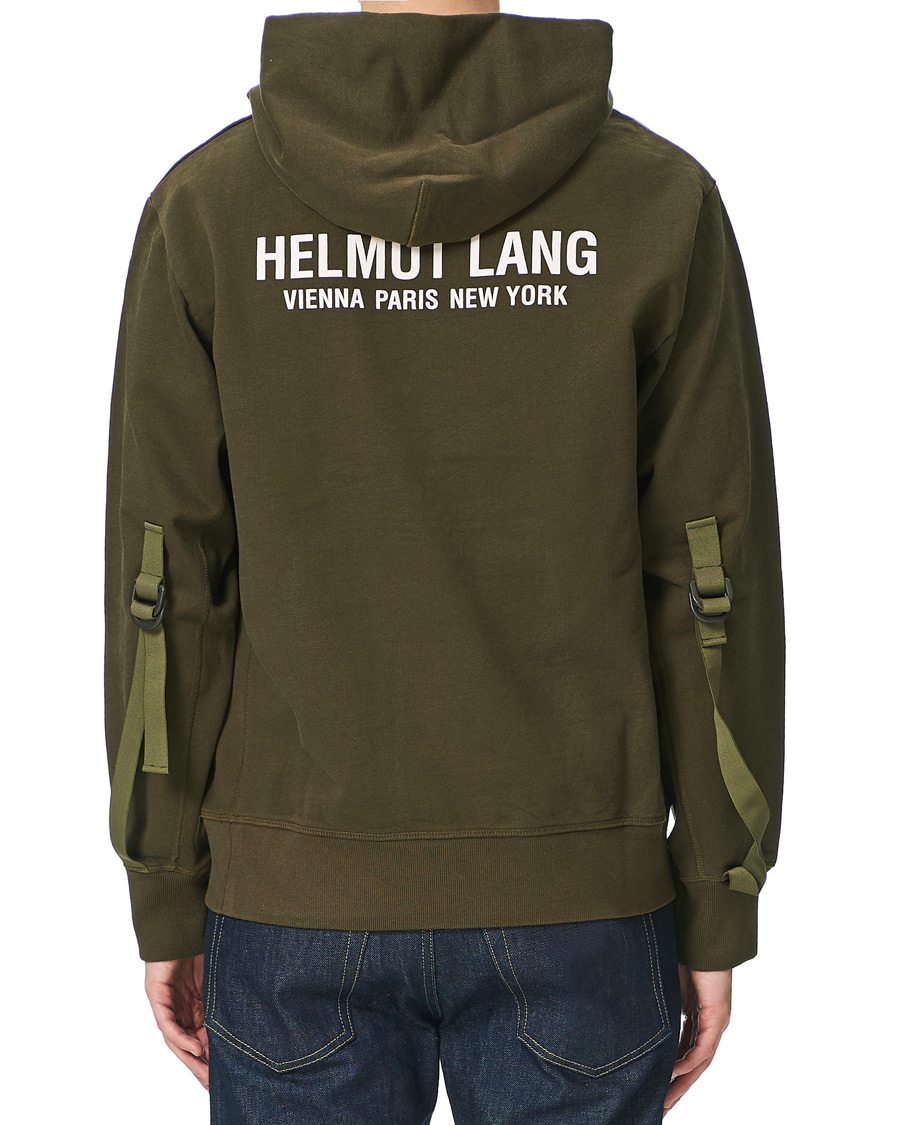 Herre | Trøjer | Helmut Lang | Strap Hoodie Hunter Sage