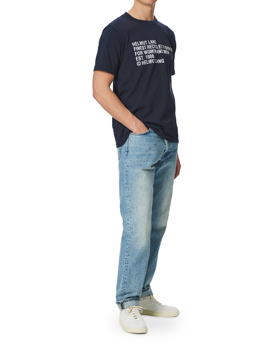 Herre | T-Shirts | Helmut Lang | Recycled T-Shirt Navy