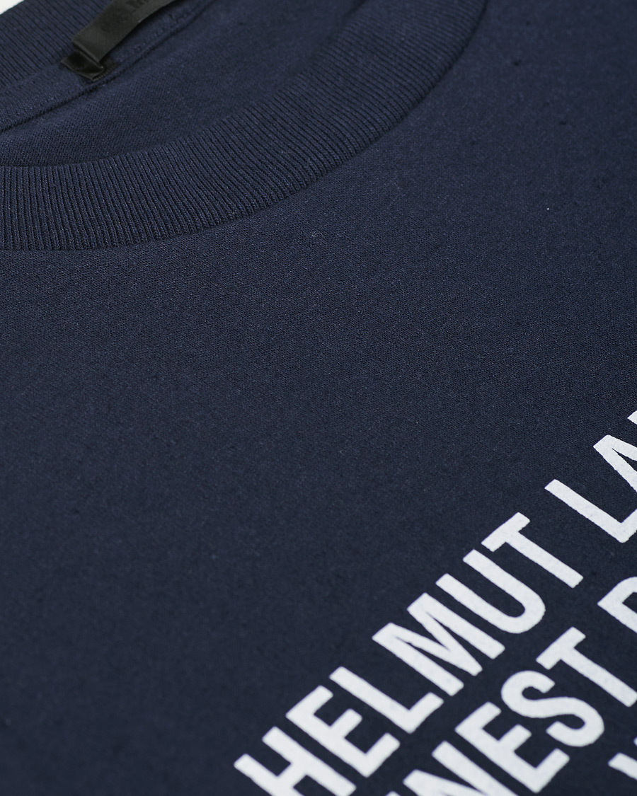 Herre | T-Shirts | Helmut Lang | Recycled T-Shirt Navy