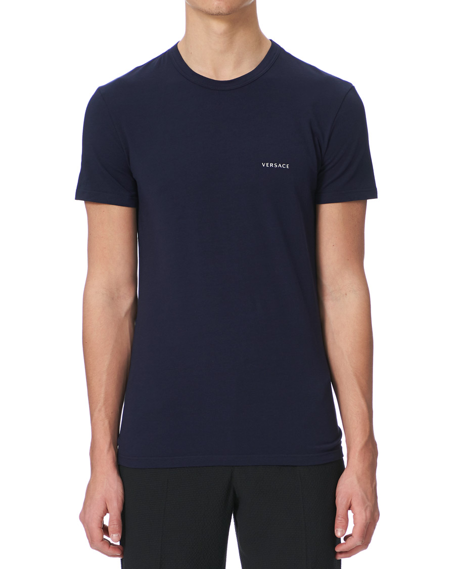 Herre | Kortærmede t-shirts | Versace | Logo Tee Navy