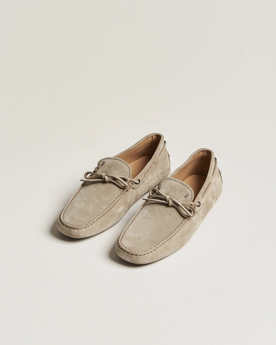 Herre | Tod's | Tod's | Lacetto Gommino Carshoe Taupe Suede