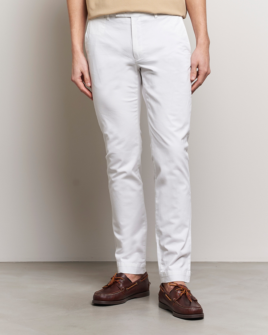 Herre | Jakke og buks | Polo Ralph Lauren | Slim Fit Stretch Chinos White