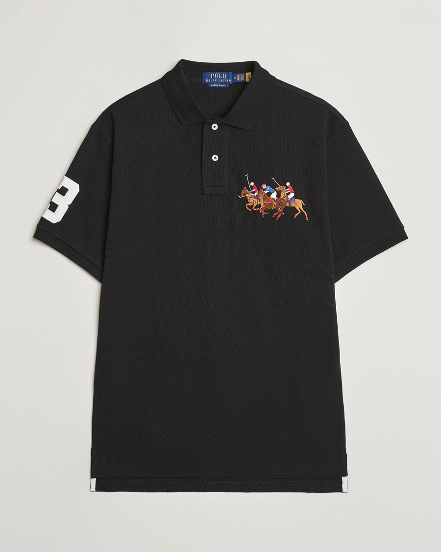 Herre | Polotrøjer | Polo Ralph Lauren | Custom Slim Fit Match Club Polo Black