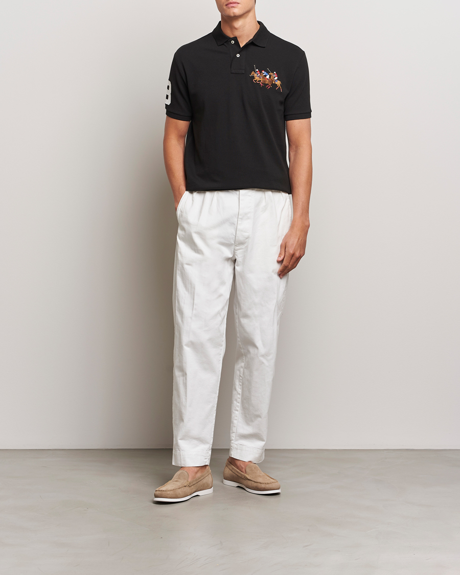 Herre | Polotrøjer | Polo Ralph Lauren | Custom Slim Fit Match Club Polo Black