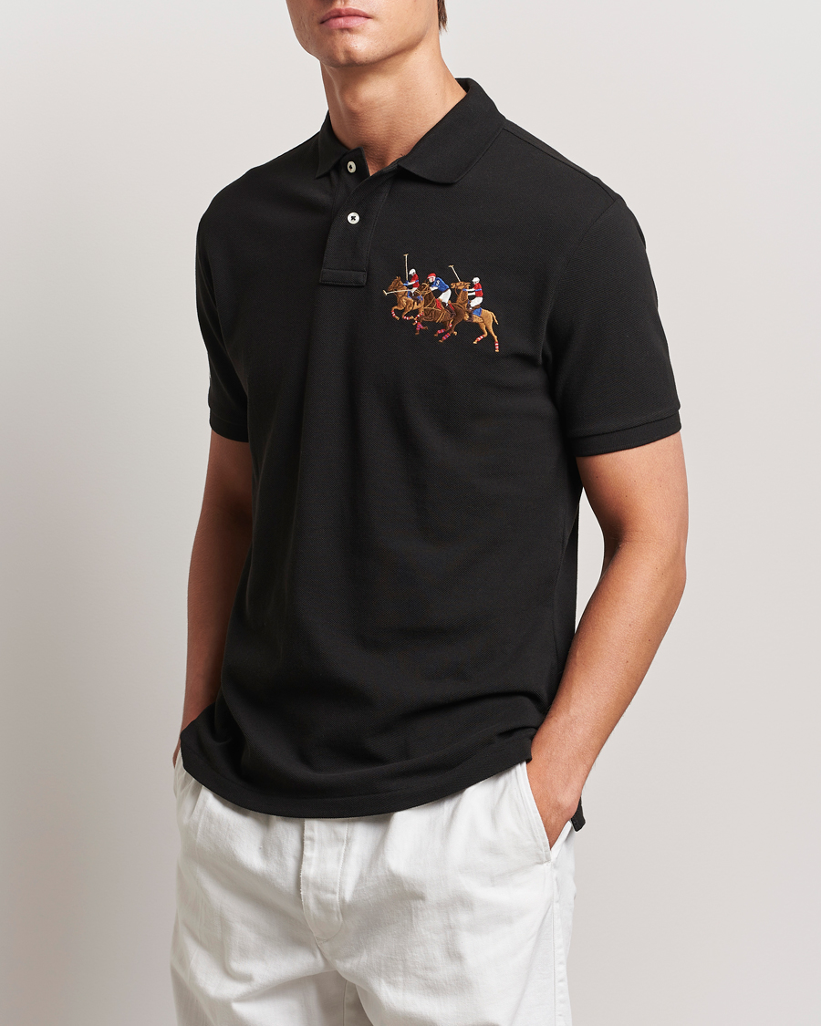 Herre | Polotrøjer | Polo Ralph Lauren | Custom Slim Fit Match Club Polo Black