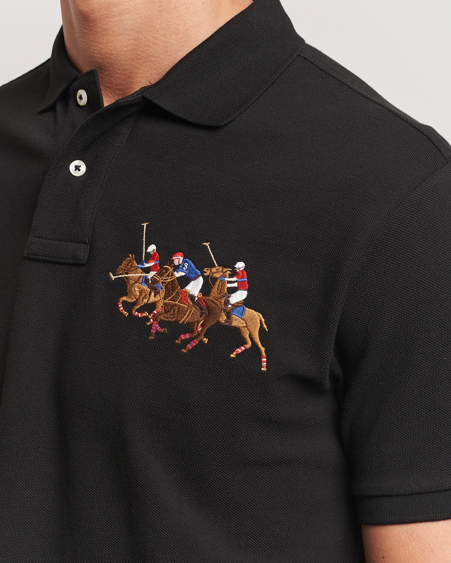 Herre | Polotrøjer | Polo Ralph Lauren | Custom Slim Fit Match Club Polo Black