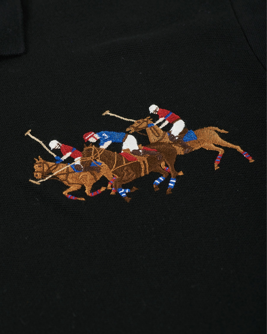 Herre | Polotrøjer | Polo Ralph Lauren | Custom Slim Fit Match Club Polo Black