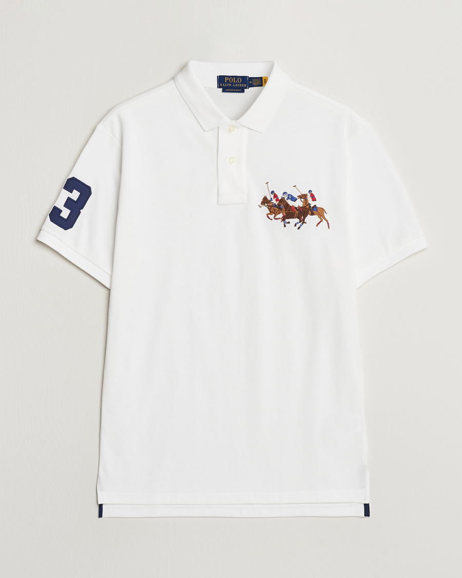 Herre | Polotrøjer | Polo Ralph Lauren | Custom Slim Fit Match Club Polo White
