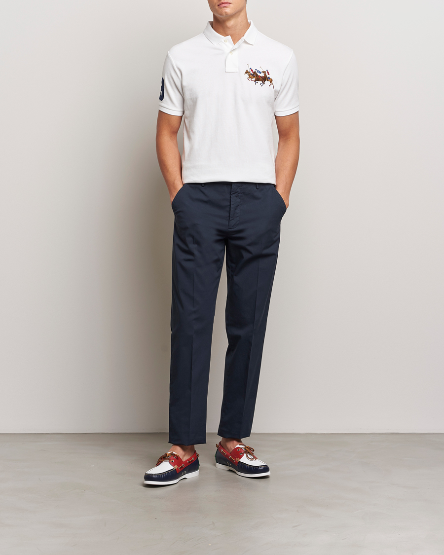 Herre | Polotrøjer | Polo Ralph Lauren | Custom Slim Fit Match Club Polo White