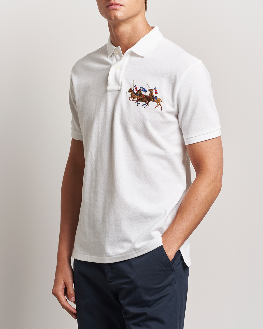 Herre | Polotrøjer | Polo Ralph Lauren | Custom Slim Fit Match Club Polo White