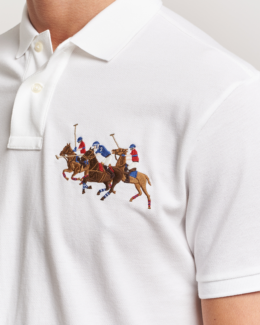 Herre | Polotrøjer | Polo Ralph Lauren | Custom Slim Fit Match Club Polo White