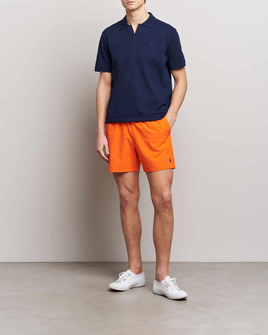 Herre | Badebukser | Polo Ralph Lauren | Recycled Traveler Boxer Swimshorts Sailing Orange