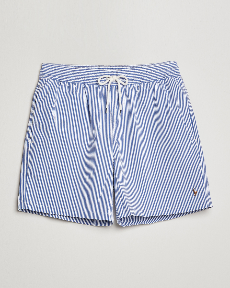 Herre | Badebukser | Polo Ralph Lauren | Recycled Traveler Seersucker Swimshorts Cruise Royal