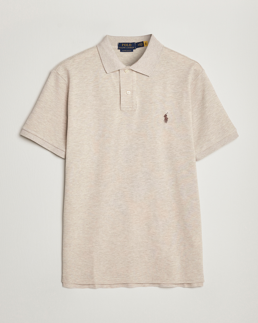 Herre | Polotrøjer | Polo Ralph Lauren | Custom Slim Fit Polo Expedition Dune Heather