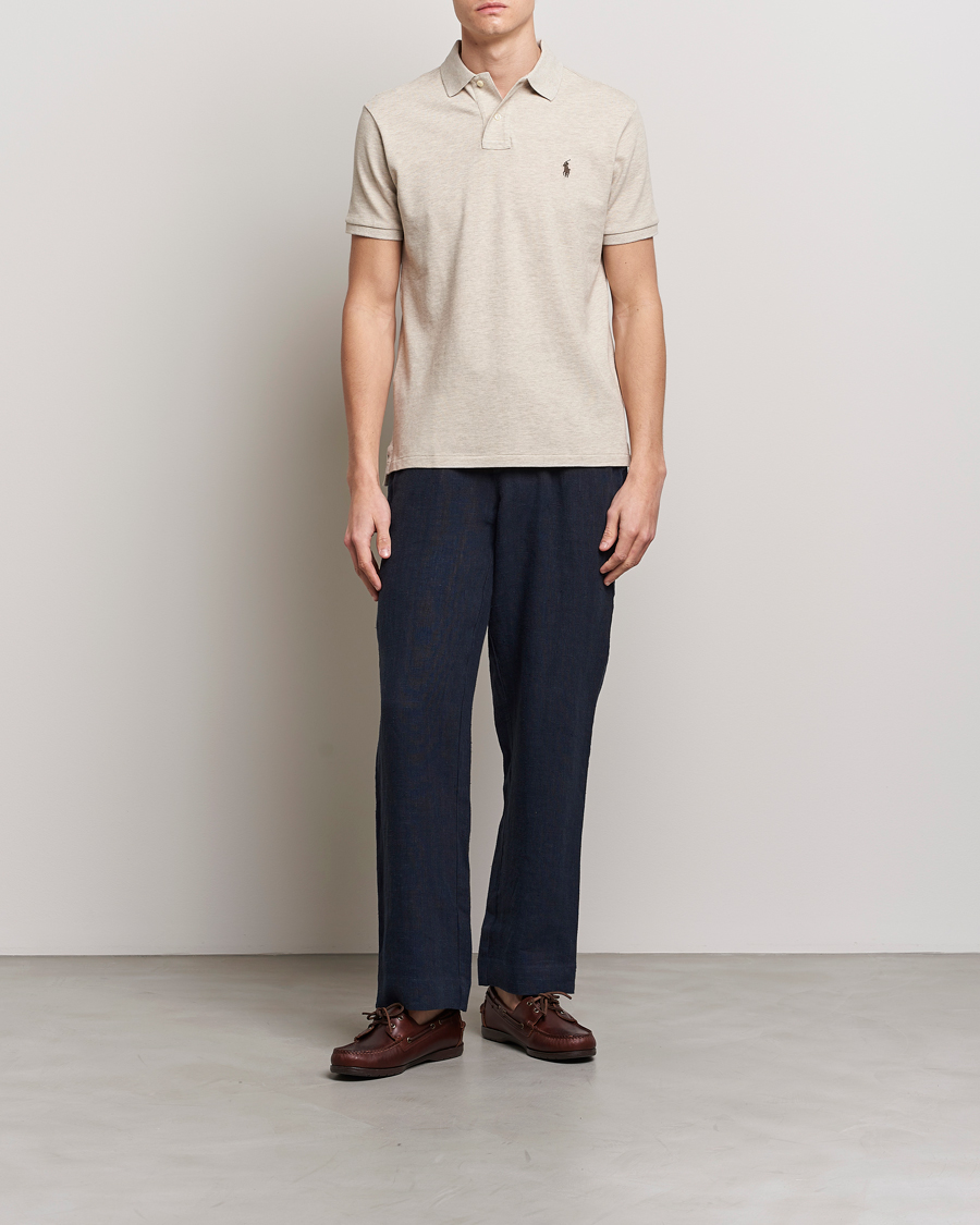 Herre | Polotrøjer | Polo Ralph Lauren | Custom Slim Fit Polo Expedition Dune Heather
