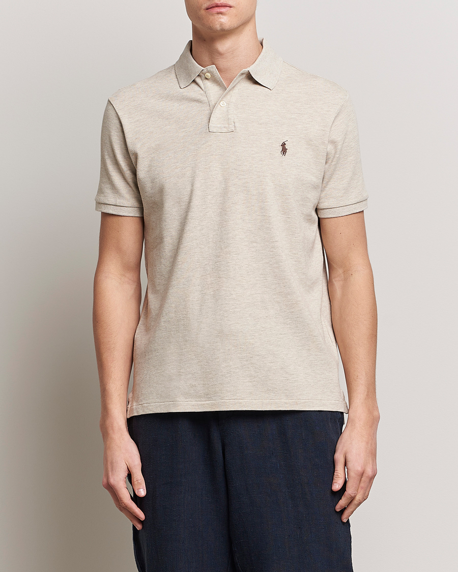 Herre | Polotrøjer | Polo Ralph Lauren | Custom Slim Fit Polo Expedition Dune Heather