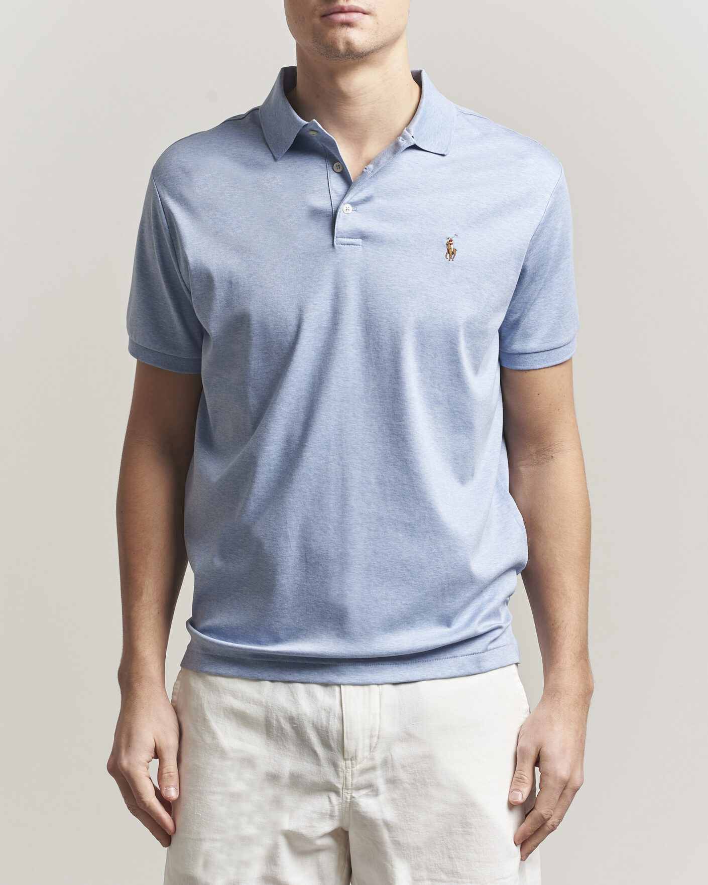 Herre | Polotrøjer | Polo Ralph Lauren | Luxury Pima Cotton Polo Jamaica Heather