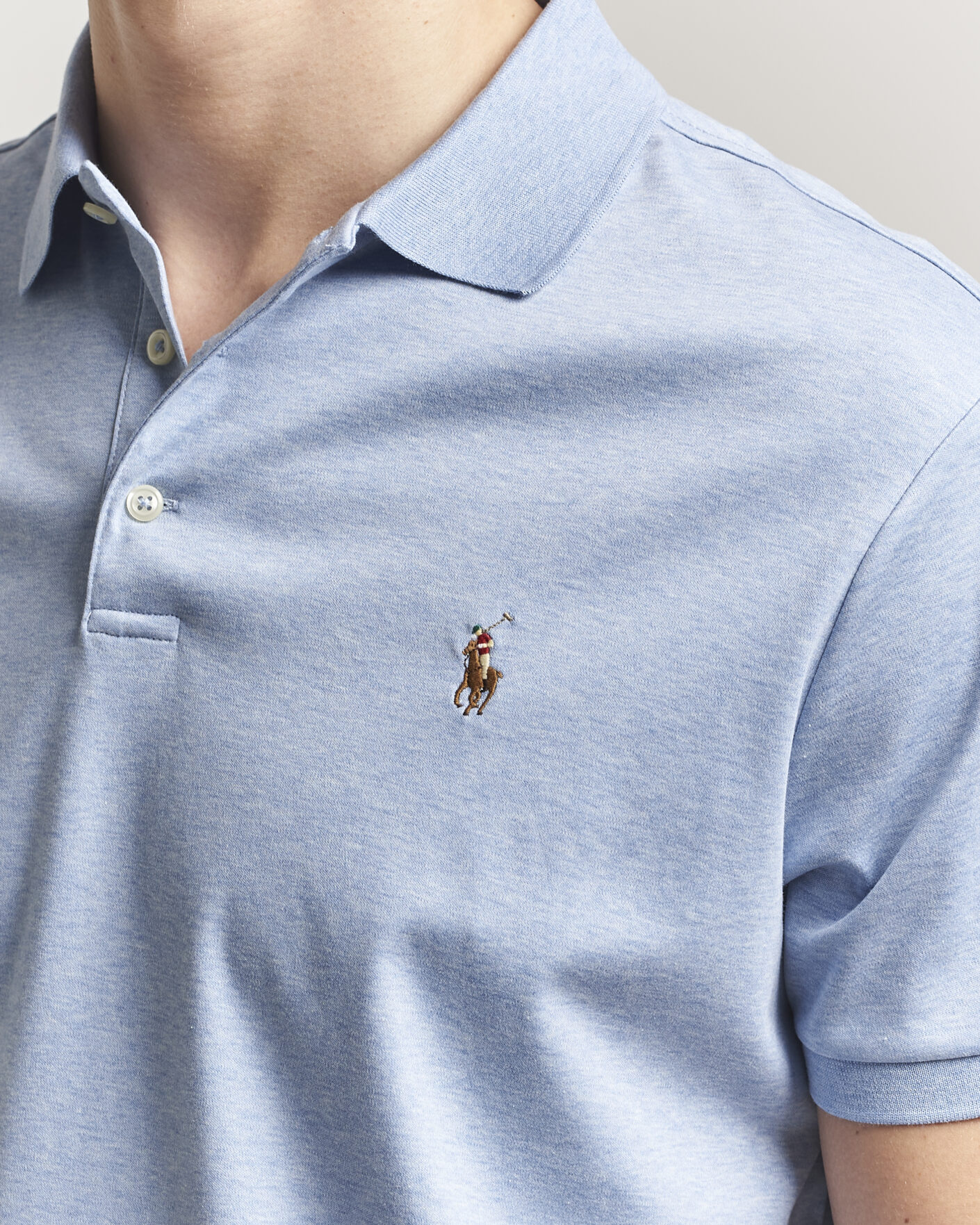 Herre | Polotrøjer | Polo Ralph Lauren | Luxury Pima Cotton Polo Jamaica Heather