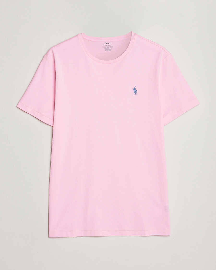 Herre | T-Shirts | Polo Ralph Lauren | Crew Neck T-Shirt Carmel Pink