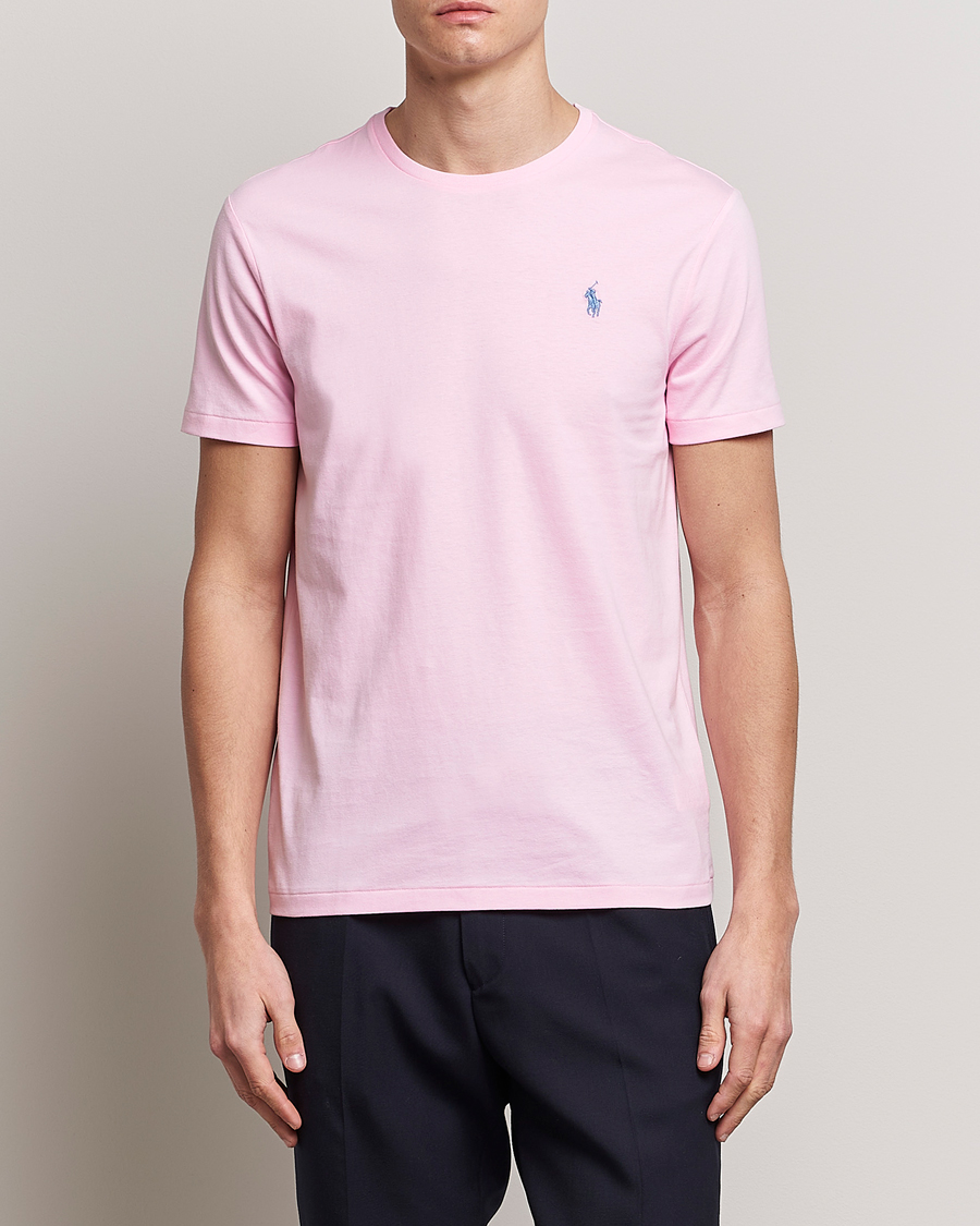 Herre | T-Shirts | Polo Ralph Lauren | Crew Neck T-Shirt Carmel Pink