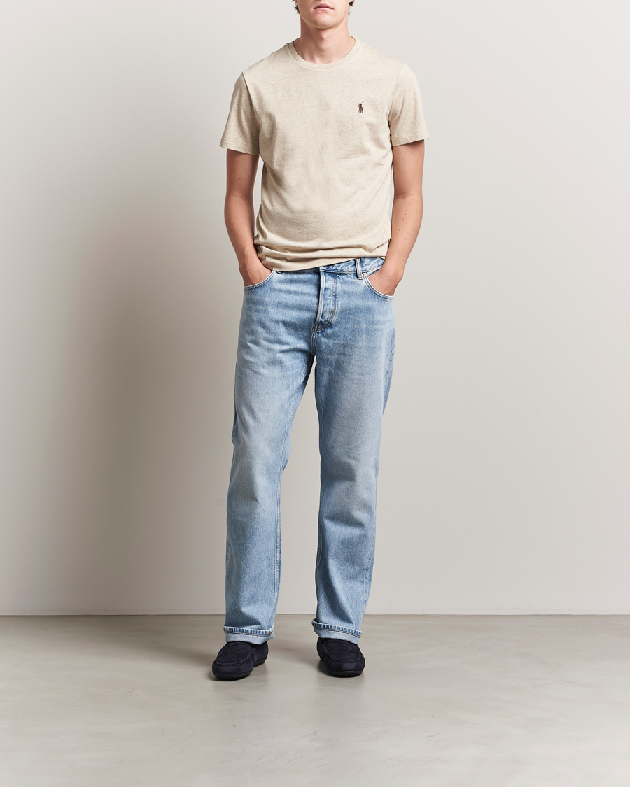 Herre | T-Shirts | Polo Ralph Lauren | Crew Neck T-Shirt Expedition Dune Heather