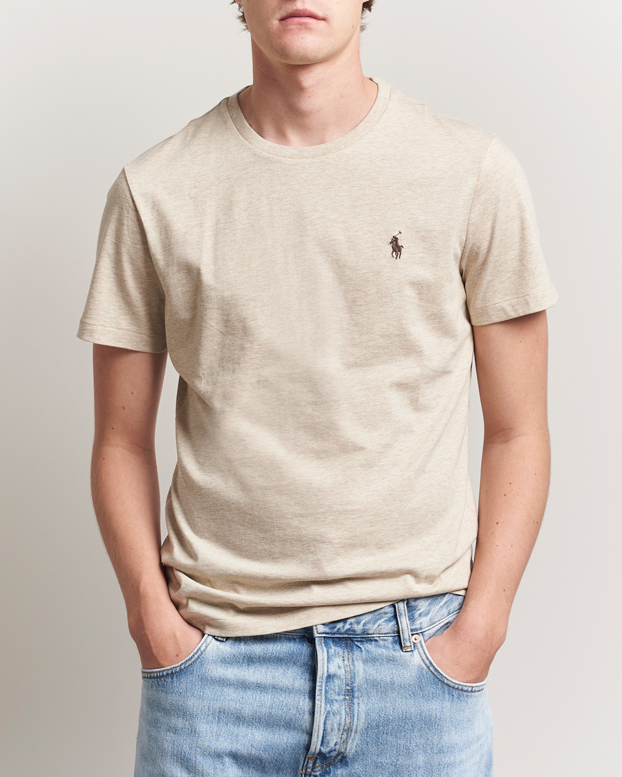 Herre | T-Shirts | Polo Ralph Lauren | Crew Neck T-Shirt Expedition Dune Heather