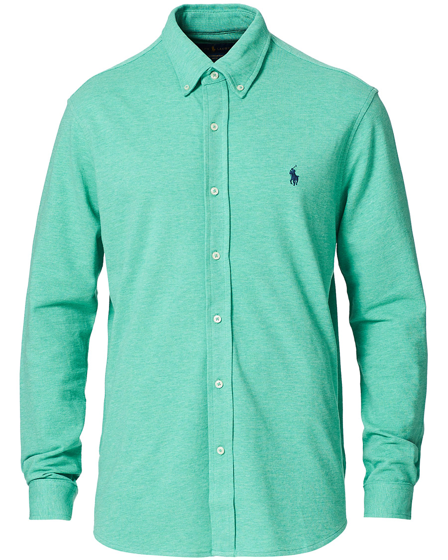 Herre | Skjorter | Polo Ralph Lauren | Featherweight Mesh Shirt Resort Green