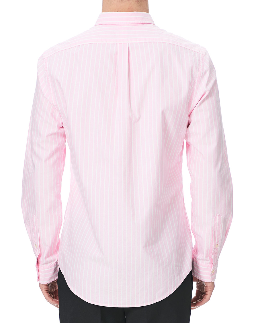 Herre | Skjorter | Polo Ralph Lauren | Slim Fit Oxford Striped Shirt Pink/White