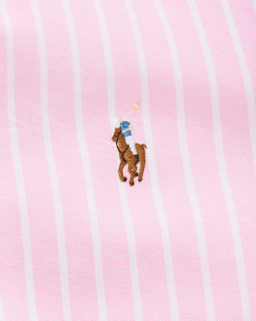 Herre | Skjorter | Polo Ralph Lauren | Slim Fit Oxford Striped Shirt Pink/White
