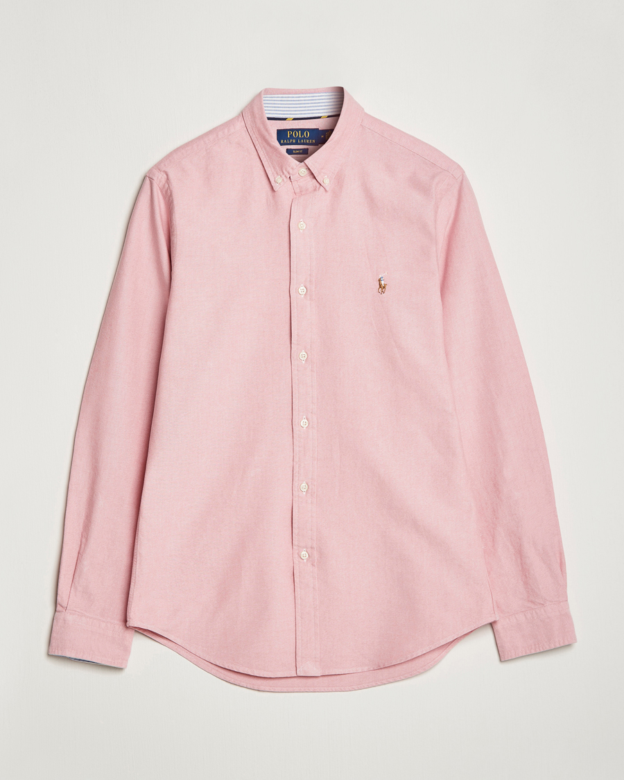 Herre | Skjorter | Polo Ralph Lauren | Slim Fit Oxford Button Down Shirt Sunrise Red