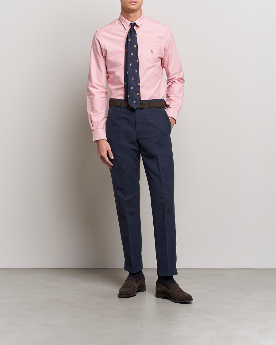 Herre | Skjorter | Polo Ralph Lauren | Slim Fit Oxford Button Down Shirt Sunrise Red