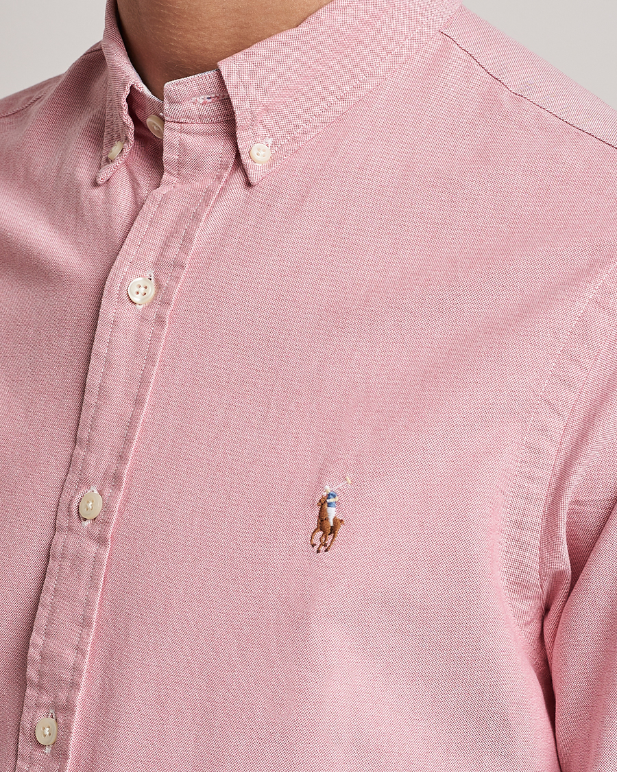 Herre | Skjorter | Polo Ralph Lauren | Slim Fit Oxford Button Down Shirt Sunrise Red
