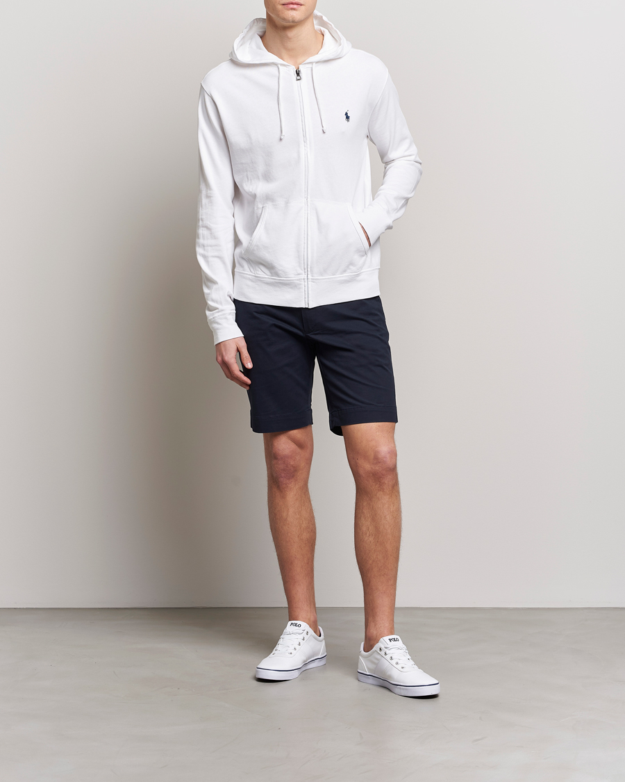 Herre | Trøjer | Polo Ralph Lauren | Spa Terry Full Zip Hoodie White