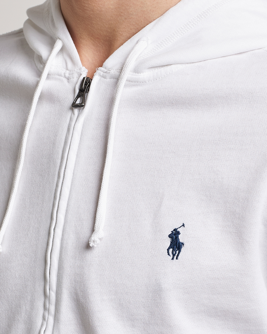 Herre | Trøjer | Polo Ralph Lauren | Spa Terry Full Zip Hoodie White
