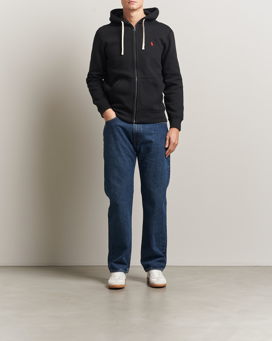 Herre | Trøjer | Polo Ralph Lauren | Athletic Fleece Full-Zip Hoodie Polo Black