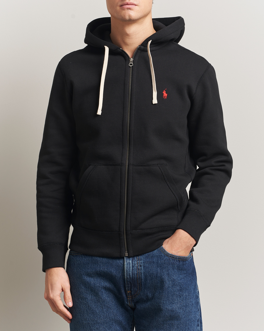 Herre | Trøjer | Polo Ralph Lauren | Athletic Fleece Full-Zip Hoodie Polo Black
