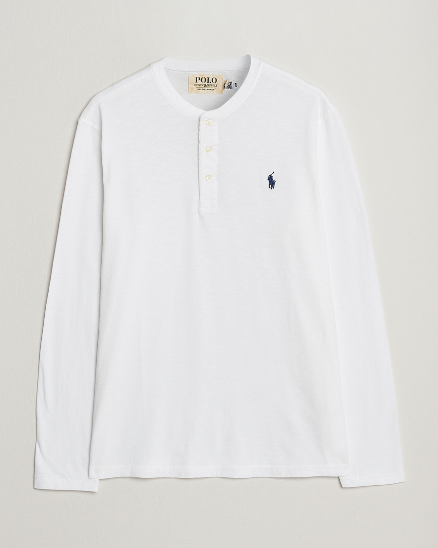 Herre | Trøjer | Polo Ralph Lauren | Slub Jersey Henley White
