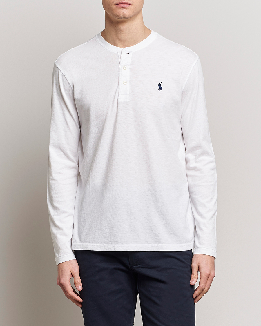 Herre | Henley trøjer | Polo Ralph Lauren | Slub Jersey Henley White
