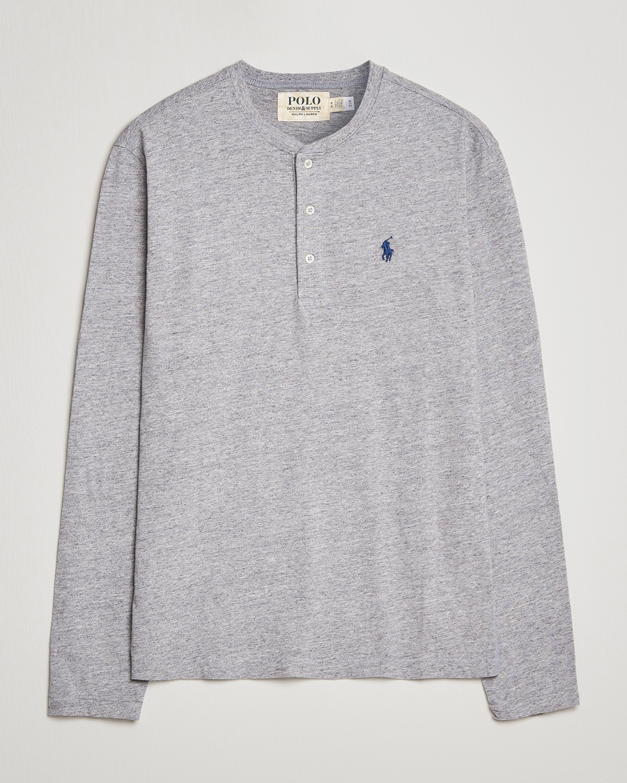 Herre | Trøjer | Polo Ralph Lauren | Slub Jersey Henley Dark Vintage Heather