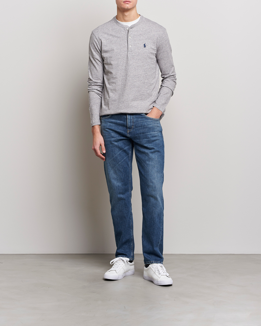 Herre | Trøjer | Polo Ralph Lauren | Slub Jersey Henley Dark Vintage Heather