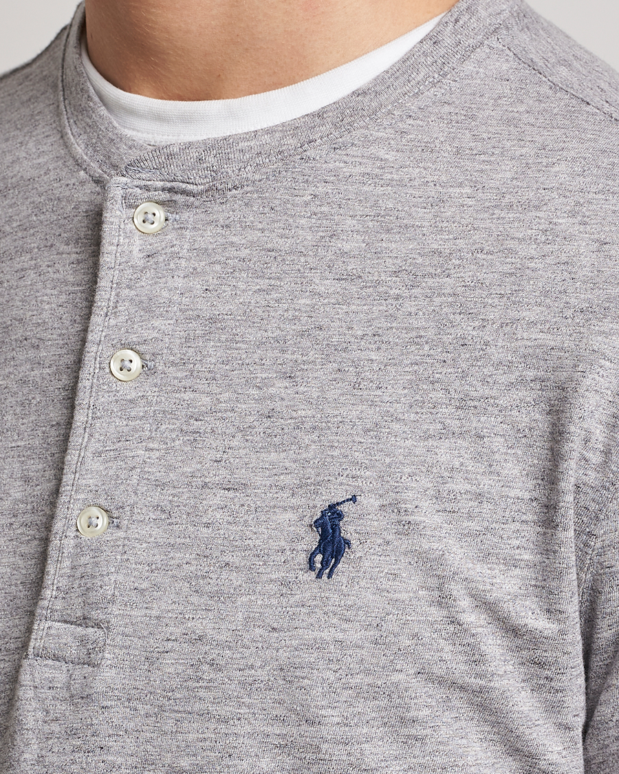Herre | Trøjer | Polo Ralph Lauren | Slub Jersey Henley Dark Vintage Heather