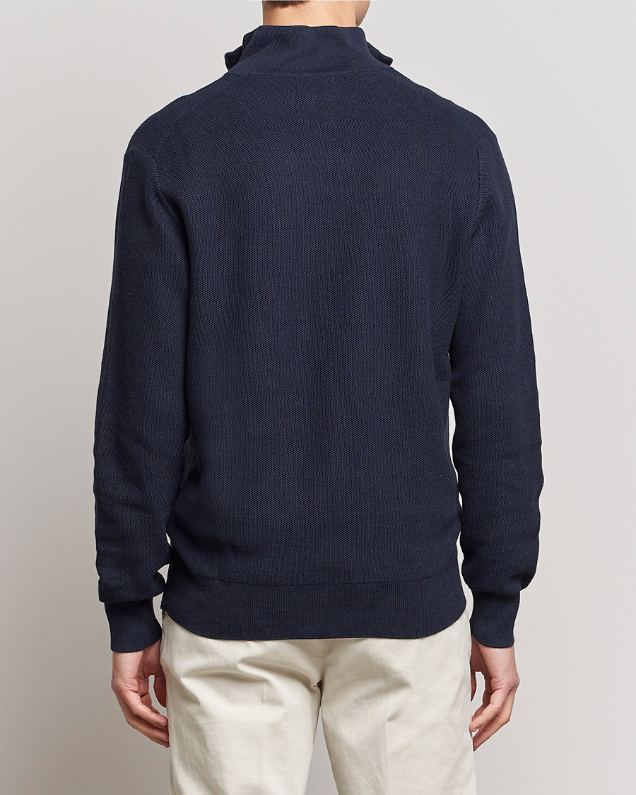Herre | Trøjer | Polo Ralph Lauren | Textured Half-Zip Navy Heather