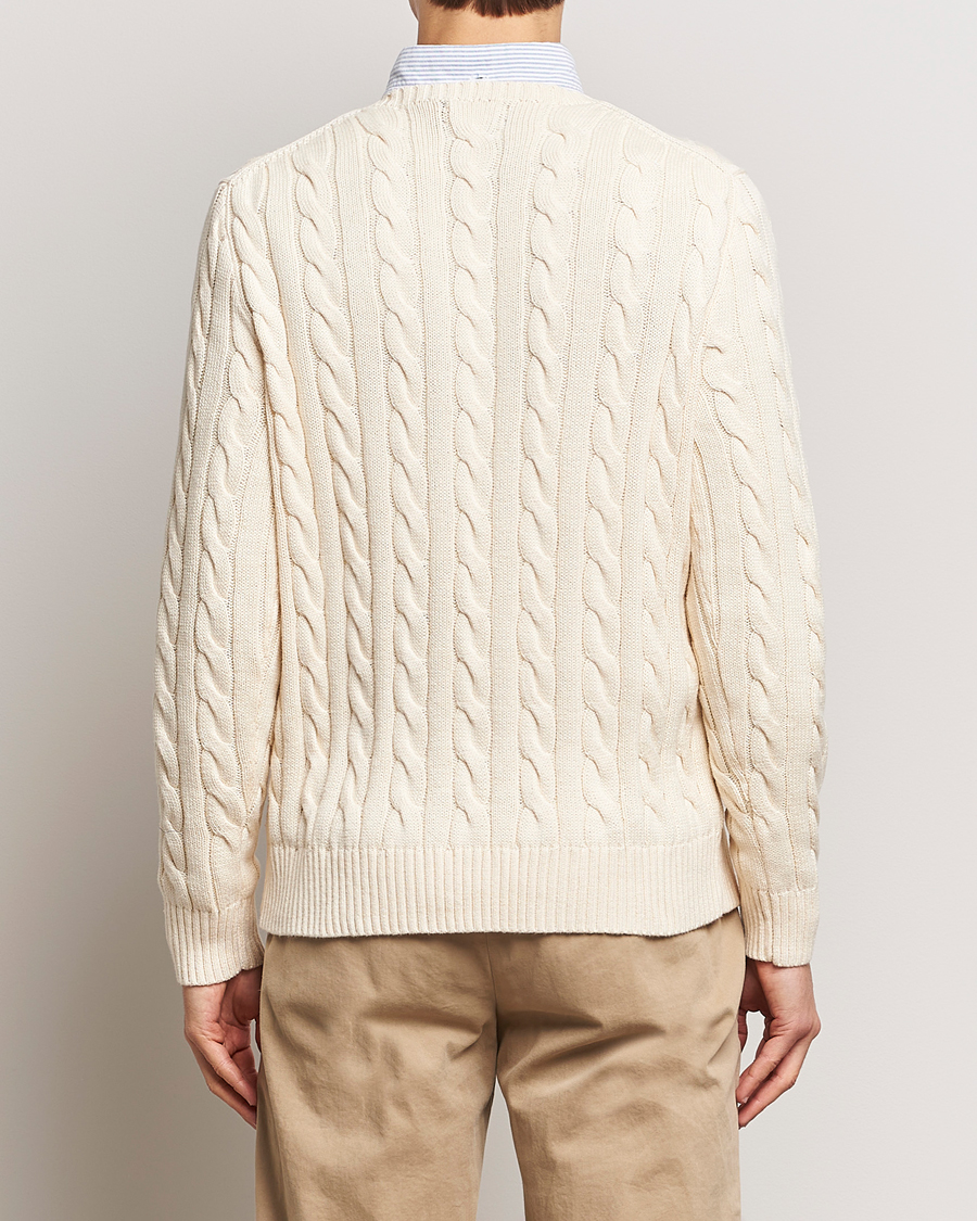 Herre | Trøjer | Polo Ralph Lauren | Cotton Cable Pullover Andover Cream