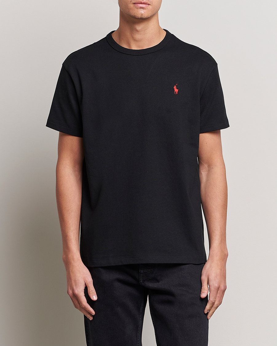Herre | Kortærmede t-shirts | Polo Ralph Lauren | Heavyweight Crew Neck T-Shirt Black